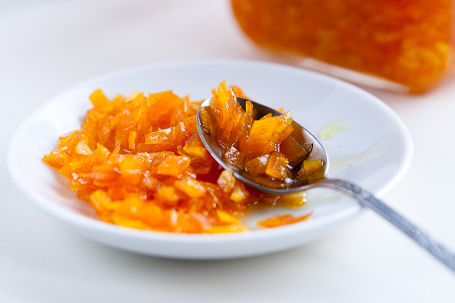candied orange zest