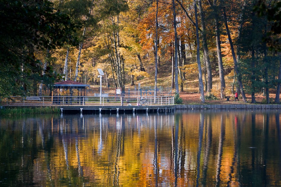 Wałcz - Lake Raduń in autumn