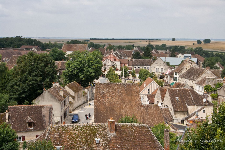 Provins - view over the city from Town of Medieval Fairs