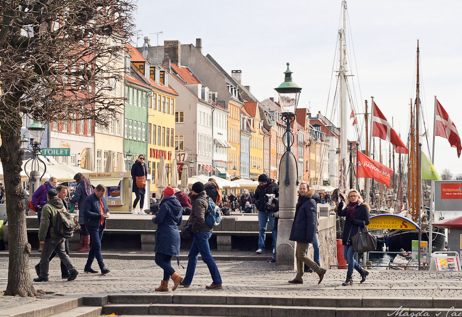 Tourists in Nyhavn, Copenhagen